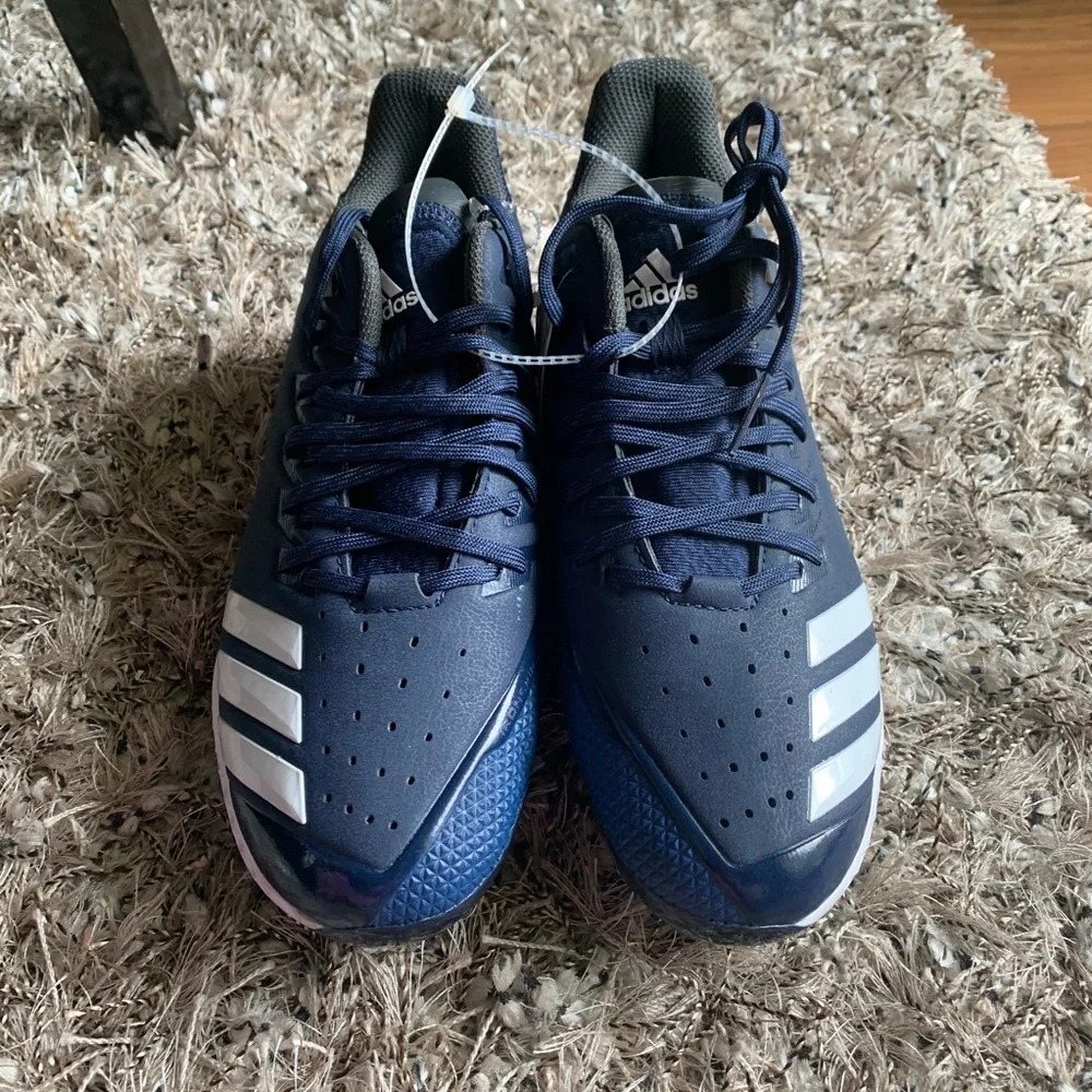 Adidas Baseball Icon Bounce Cleats‎ NavyWhitecarbon